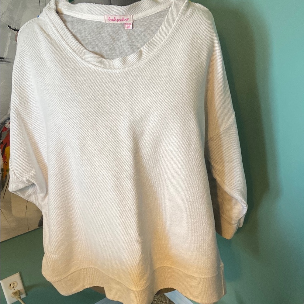 Fresh Produce Cream Cowl Neck Sweater